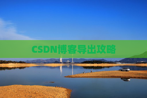 CSDN博客导出攻略